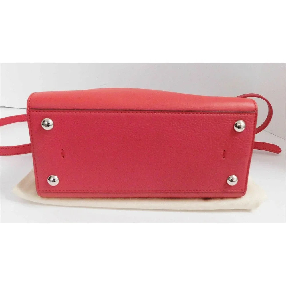 Fendi 3 Jours Red Leather Mini Tote Crossbody‎ Bag Italy
